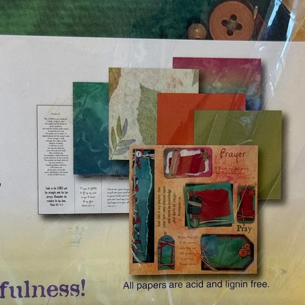 Reminders of Faith Prayer Theme Pack Scrapbook Kit Religious Scripture Paper NEW
